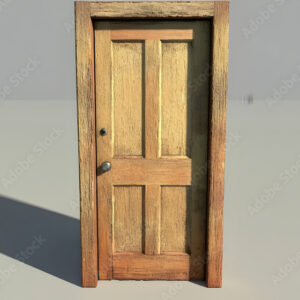3.C-Do1-2. Four-Panel Doors