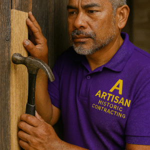 D31. Services: Replace damaged boards with matching wood