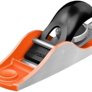 JORGENSEN 5-1/4" Wood Planer, Hand Planer for Woodworking, Low Angle Block Plane, Small Hand Plane for Detail Trimming, Wood Planing, Craft - Professional Ductile Iron Body, Adjustable Cutting Depth : Tools & Home Improvement