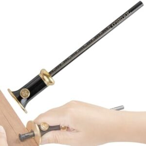 O'SKOOL Wheel Marking Gauge for Woodworking, Precision Scribing Tool with 1/32" Micro Adjuster, Dual Metric/Imperial Scale, Solid Metal Body, Bearing-Mounted Rolling Cutter, Extra Blade Included : Tools & Home Improvement