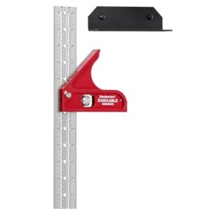Woodpeckers inDexable Square System, 12 Inch Combination Square, Feature Packed Combo Woodworking Square -
