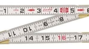 Crescent Lufkin Wood Rule, Fold, Red End, 5/8"X6', Sens, Black - 066SN -