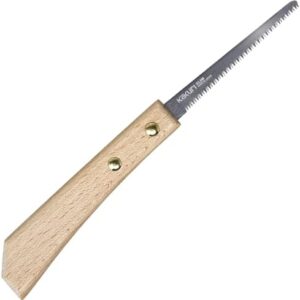 KAKURI Mini Keyhole Saw 3" - Slim Japanese Pull Saw for Woodworking, Curved Cuts, Craft & Hobby - Made in Japan -