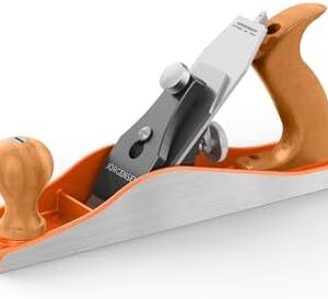 JORGENSEN No.5 Wood Planer, Hand Planer for Woodworking, Jack Plane for Flattening, Smoothing - Professional Hand Plane with Ductile Iron Body, Adjustable Cutting Depth, Ergonomic Handle : Tools & Home Improvement