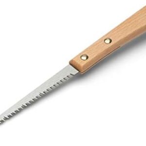 Keyhole Saw - 5” Japanese Detail Jab Trim Saw for Wood Moldings, Carving, Sheetrock or Drywall Cutting Tool - Fine Tooth 13 TPI Wood Handle Drywall Knife Cutter Woodworking Tools by Kings County Tools : Tools & Home Improvement