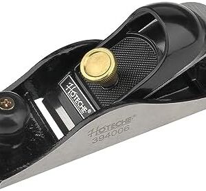 Hoteche 7-Inch Block Plane - Fully Adjustable 1-5/8-Inch Alloy Steel Blade, Fine Finished Bottom, and Sides, Precision Casting for Smooth Surfaces : Tools & Home Improvement
