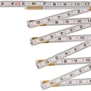 Crescent Lufkin 5/8" X 6' Red End® Engineer's Scale Wood Rule - 1066DN , White - Construction Rulers -