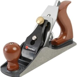 GreatNeck C4 Bench Hand Plane (9 Inch), 2 Inch Cutter, Adjustable to Control the Blade, Cast Iron Body, Quality Plastic Ergonomic Handles : Tools & Home Improvement