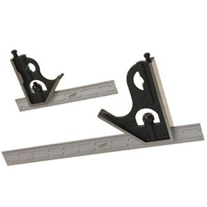 iGaging Combination Square Set 6" & 12" 4R Steel Blade High Precision -