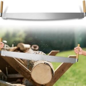 4' Two Man Crosscut Saw, High-Efficiency Cutting, Fit for Felling Wet Logs, Dry Logs, Trees -