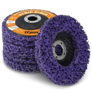 TPmax 4-1/2" x7/8'' Stripping Discs Rust Remover Wheel Remove Paint and Oxidation Poly Strip Wheel Disc Abrasive Angle Grinding Wheel - 5 Pack(Purple) : Automotive